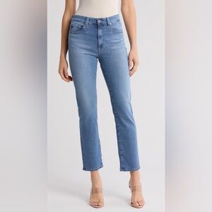 AG Saige High-Rise Straight Jeans Women